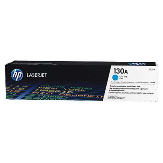 HP 130A Cyan Original LaserJet Toner Cartridge (For CLJ M177FW MFP)