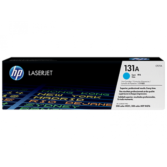 HP 131A Cyan Original LaserJet Toner Cartridge For CLJ M251N, M276MFP Printer