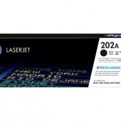HP 202A Black Original LaserJet Toner Cartridge (For LJ M254, M280, 281)