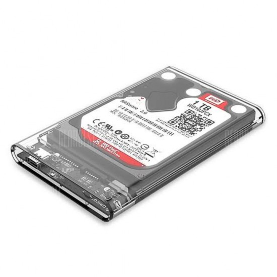 Orico 2139C3 (Type C 3.1) 2.5 SATA HDD/SSD Transparent Enclosure Usb 3.0