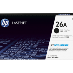 HP 26A Black Original LaserJet Toner Cartridge (For M402DN)