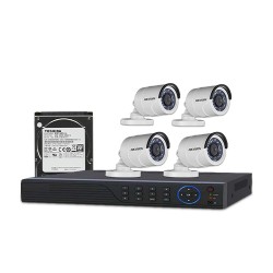 HIKVISION 4 unit 720P night vision security cc camera Package HIKVISION 4 unit 720P night vision security cc camera Package