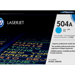 HP 504A Cyan Original LaserJet Toner Cartridge