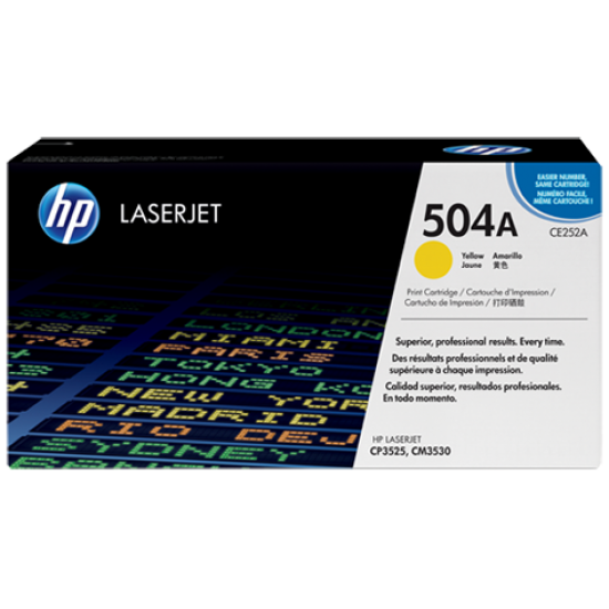 HP 504A Yellow Original LaserJet Toner Cartridge