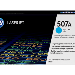 HP 507A Cyan Original LaserJet Toner Cartridge (For CLJ M551N, D, DN)