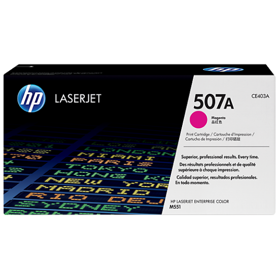 HP 507A Magenta Original LaserJet Toner Cartridge (For CLJ M551N, D, DN)