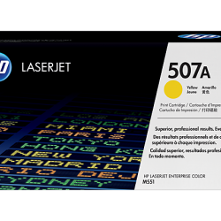 HP 507A Yellow Original LaserJet Toner Cartridge (For CLJ M551N, D, DN)