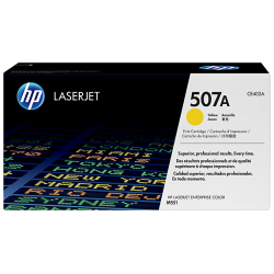 HP 507A Yellow Original LaserJet Toner Cartridge (For CLJ M551N, D, DN)