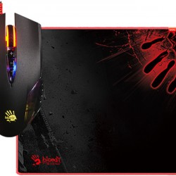 A4TECH Q5081S Neon X'Glide Gaming Mouse & Mouse Pad 