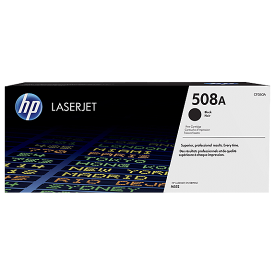 HP 508A Black Original LaserJet Toner (For CLJ M553N, DN)