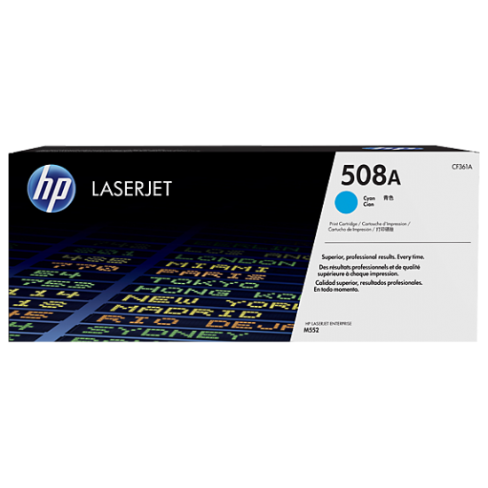 HP 508A Cyan Original LaserJet Toner (For CLJ M553N, DN)