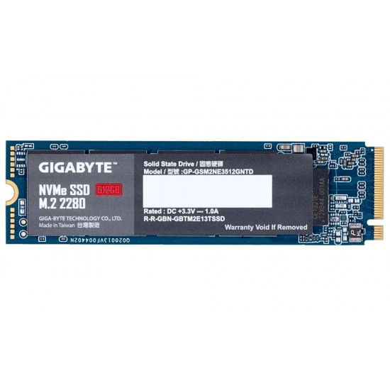 Gigabyte 512GB M.2 PCIe 3.0 x4 NVMe 1.3 SSD