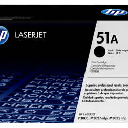 HP 51A Black Original LaserJet Toner Cartridge (for LJP3005, M3027)