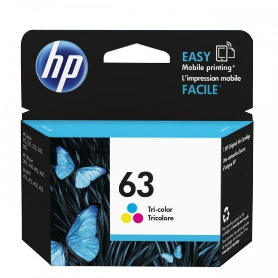 HP 63 Tri-color Original Ink Cartridge