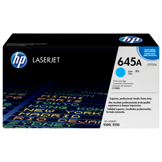HP 645A Cyan Original LaserJet Toner Cartridge