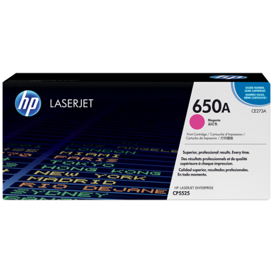 HP 650A Magenta Original LaserJet Toner (For CLJ CP5525N, DN)