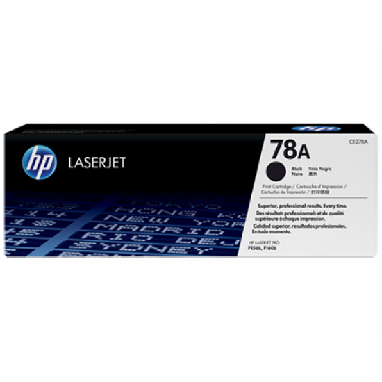 HP 78A Black Original LaserJet Toner Cartridge (For LJP1566, P1606)