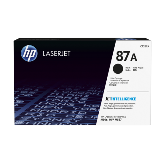 HP LaserJet 506dn Printer Toner 87A Black