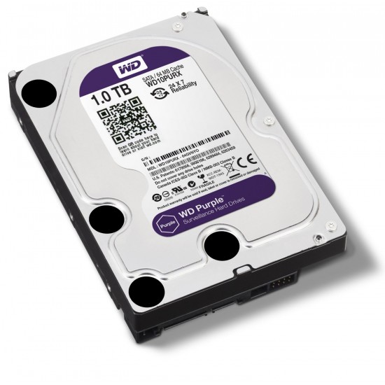 Western Digital Purple 1TB SATA 5400RPM 3.5 Inch Surveillance Hard Disk