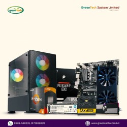 AMD Gaming PC with Ryzen 5 5500 and MSI PRO B550M-P