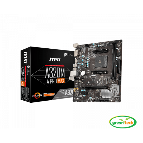 MSI A320M-A Pro Max DDR4 AMD AM4 Socket Motherboard