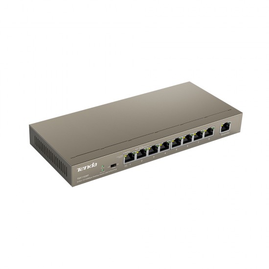 Tenda TEF1109P 9 Port (8-Port PoE) 10/100Mbps Desktop Switch (63W)