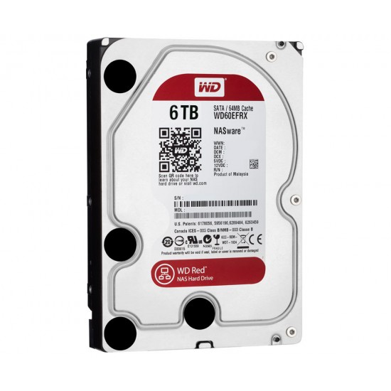 Western Digital 6TB 3.5 RED HDD WD60EFRX