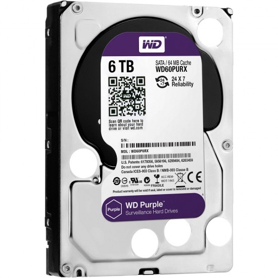 Western Digital 6TB 3.5 Purple HDD