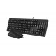 A4tech KK-3330 USB Multimedia Keyboard Mouse Combo Black