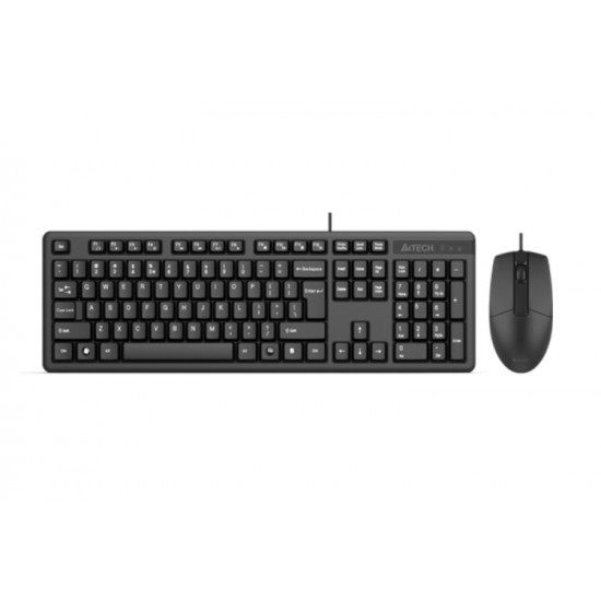 A4tech KK-3330 USB Multimedia Keyboard Mouse Combo Black