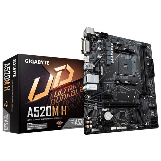 Gigabyte A520M H AM4 Micro ATX Motherboard