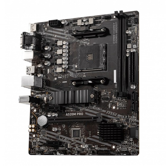 MSI A520M PRO AMD AM4 Micro-ATX Motherboard