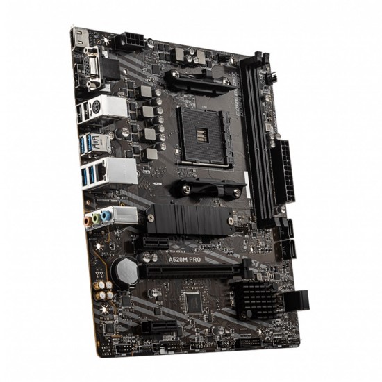 MSI A520M PRO AMD AM4 Micro-ATX Motherboard