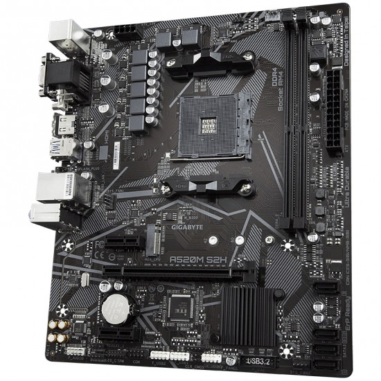 Gigabyte A520M S2H AMD AM4 ATX Motherboard