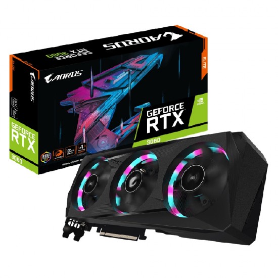 Gigabyte AORUS GeForce RTX 3060 ELITE 12GB GDDR6 Graphics Card