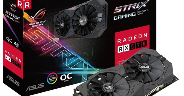 Buy Asus Rog Strix RX570 OC edition 4GB GDDR5 Graphics Card - ROG-STRIX ...