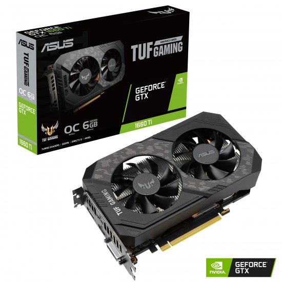 ASUS TUF Gaming GeForce GTX 1660 Ti EVO OC Edition 6GB GDDR6 Graphics Card