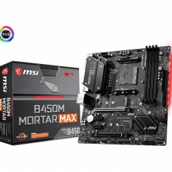 MSI B450M MORTAR MAX Military Style AMD M-ATX Gaming Motherboard (Global) MSI B450M MORTAR MAX Military Style AMD M-ATX Gaming Motherboard (Global)