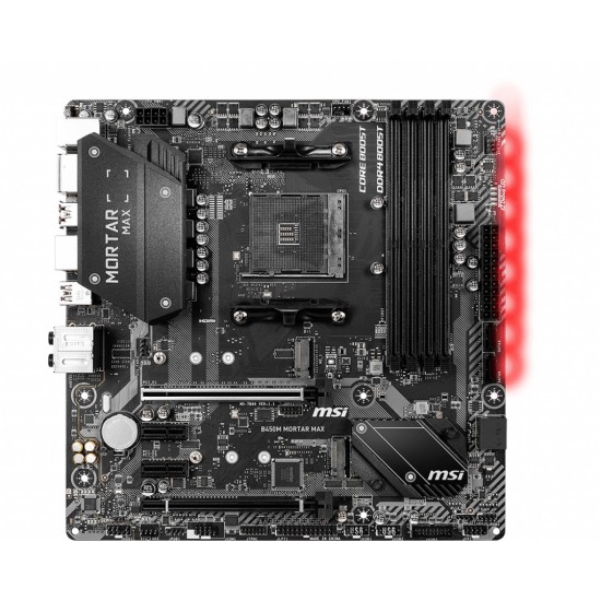 MSI B450M MORTAR MAX Military Style AMD M-ATX Gaming Motherboard (Global)