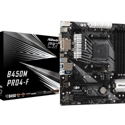 Asrock B450M Pro4-F AMD Motherboard