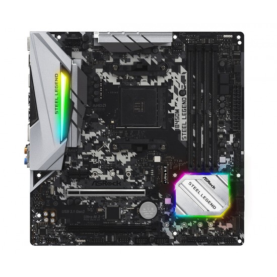 Asrock B450M Steel Legend AMD Micro-ATX Motherboard