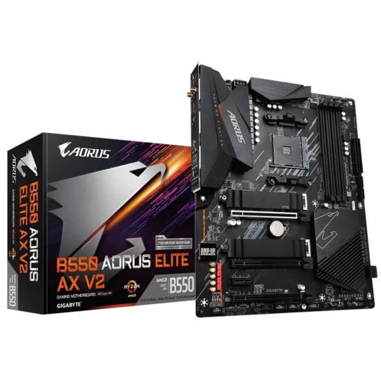 Gigabyte B550 Aorus Elite AX V2 AM4 ATX Motherboard