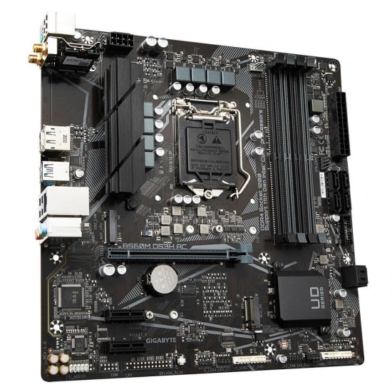 Gigabyte B560M DS3H AC Intel 10th and 11th Gen Micro ATX Motherboard