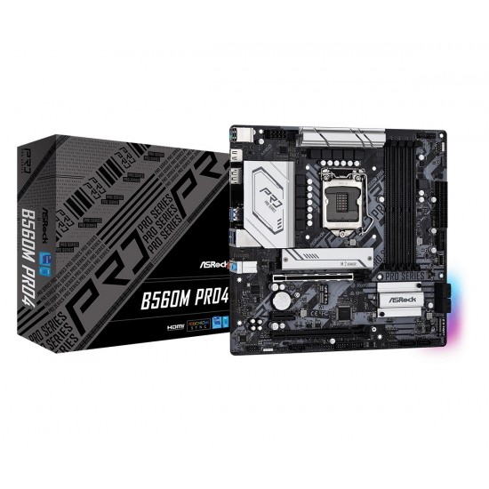 ASRock B560M Pro4 10th and 11th Gen Micro ATX Motherboard