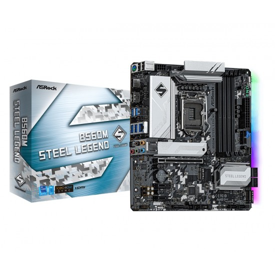 ASRock B560M Steel Legend 10th and 11th Gen Micro ATX Motherboard