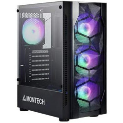 Montech X1 MESH Black ATX Mid Tower Gaming Case Montech X1 MESH Black ATX Mid Tower Gaming Case