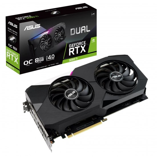 ASUS Dual GeForce RTX 3060 Ti V2 OC Edition 8GB GDDR6 Graphics Card