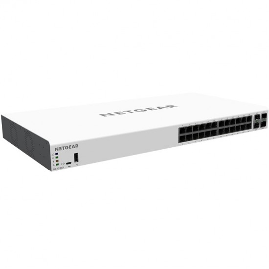 Netgear GC728XP 24 Port Gigabit Copper PoE + 2 Gigabit SFP Ports + 2 10G SFP Ports POE Managed Switch