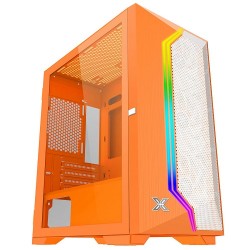 XIGMATEK Gemini II Orange ARGB Mini Tower Gaming Casing XIGMATEK Gemini II Orange ARGB Mini Tower Gaming Casing