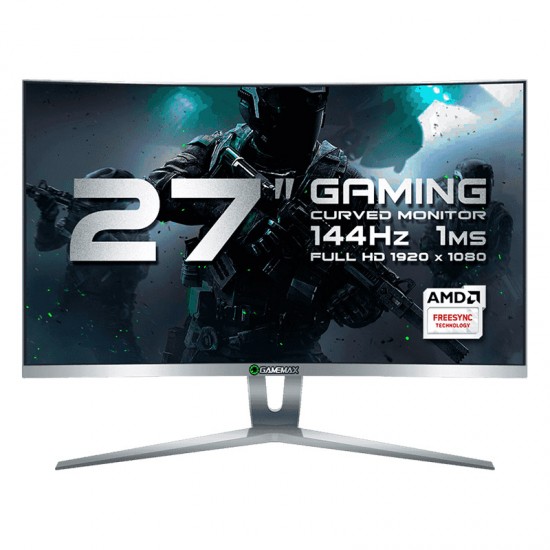 Gamemax GMX 27 C144 27 FHD Ultra Wide Curved Gaming Monitor - White